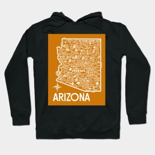 Arizona Map Hoodie